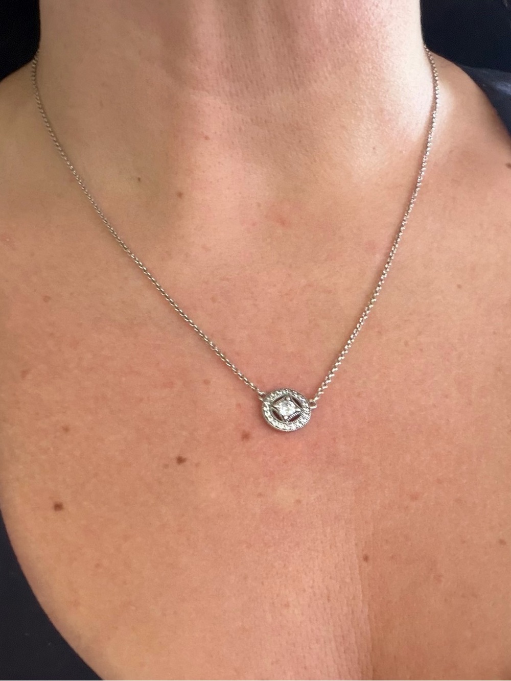 Authentic Pandora Retired Vintage Allure Silver Necklace